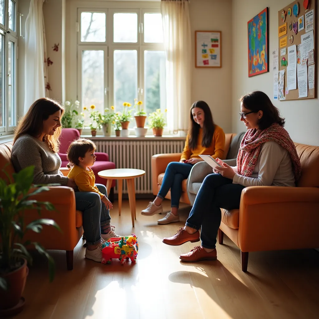 Centrum wsparcia dla rodzin z informacjami dla rodziców.